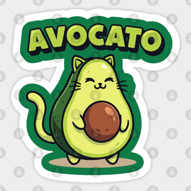 Avocato Sticker by enrynz